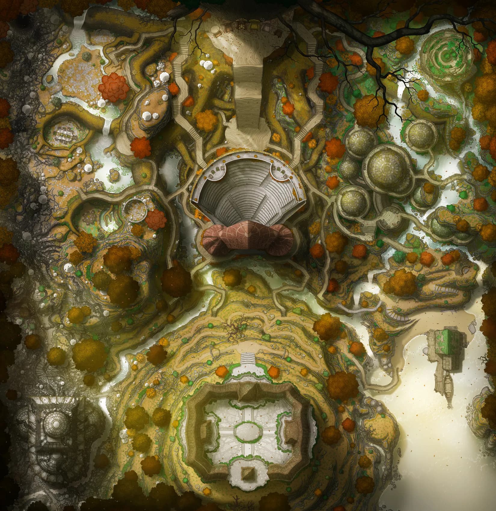Ithivellia map, Autumn Day variant