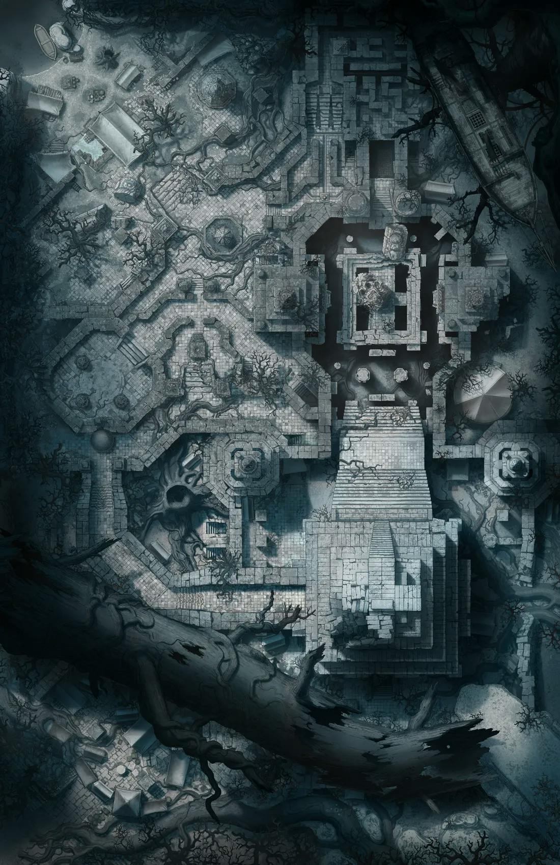 Zahuatil Ruins map, Shadowfell Day variant thumbnail